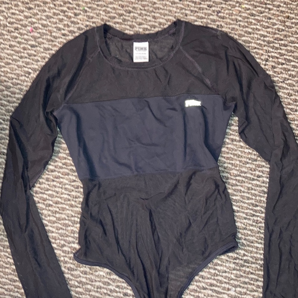Pink Victoria's Secret Mesh Bodysuit